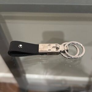 Montblanc Leather Keychain with Key Release